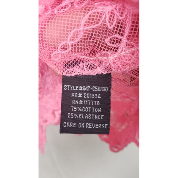 Love Stitch Blouse Top S Ombre Pink Tulle Floral Sheer Boho Etheral Fairycore - Picture 5 of 7